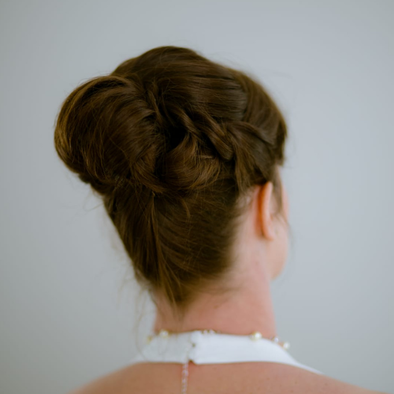 Chignons salon de coiffure caen mariage tresses