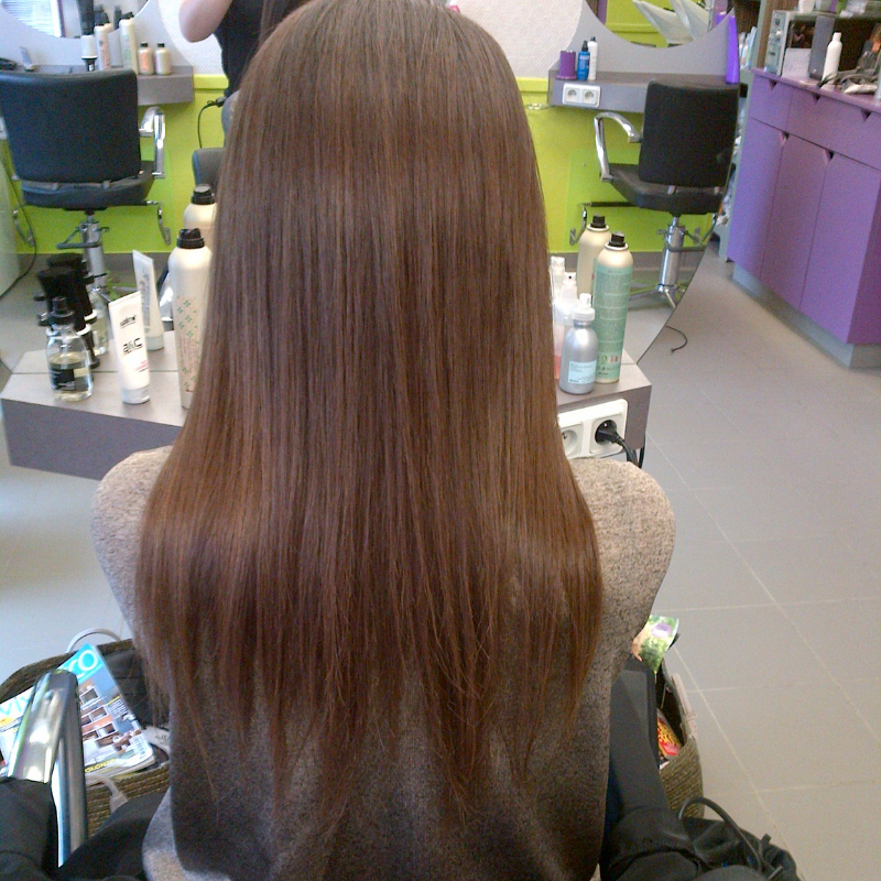 Lissage brésilien sur cheveux ondulés et fins