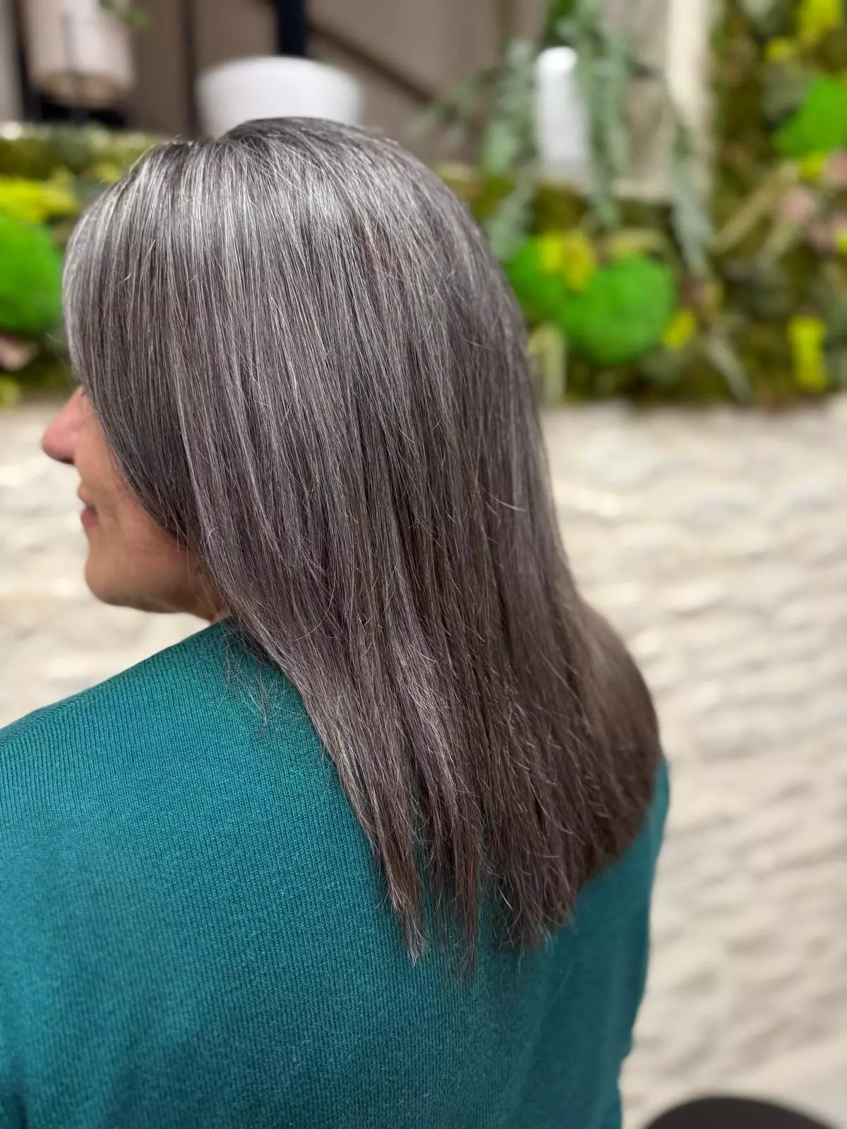 grey blanding grey blending balayage transition cheveux gris